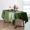 Linen Tablecloth 100% Pure Linen Table Cloth 60x120 Inches Rectangle Tablecloths Washable Cloths for Kitchen, Dining, Buffet Parties, Holidays, Picnic,Weddings and Restaurants-Christmas Green